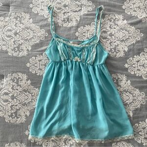 Victoria’s Secret blue babydoll cami